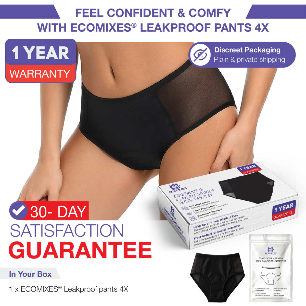 Ecomixes® Leakproof Pants 4X